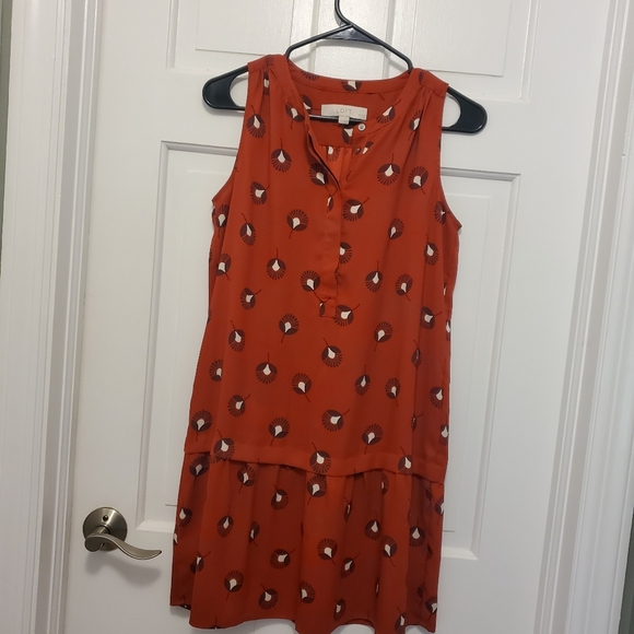 LOFT Sleeveless Fit & Flare Dress Size SP, Classic, Casual, Colorful - Picture 7 of 9